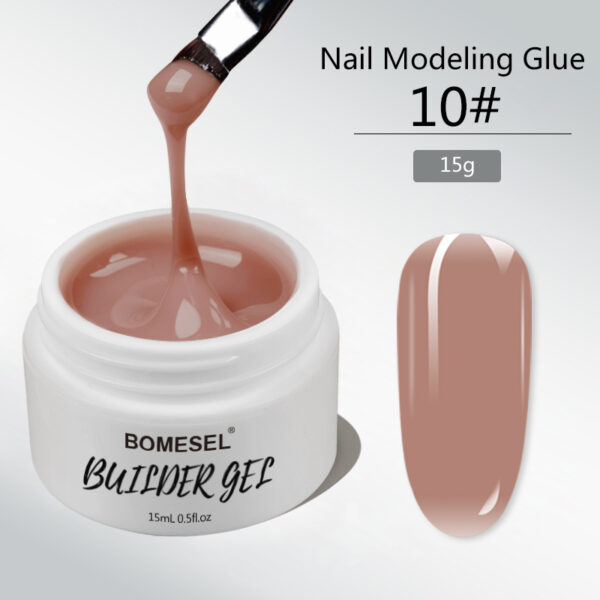 BIAB builder gel nail polish exporter supplier 10#pink modeling glue factory wholesale
