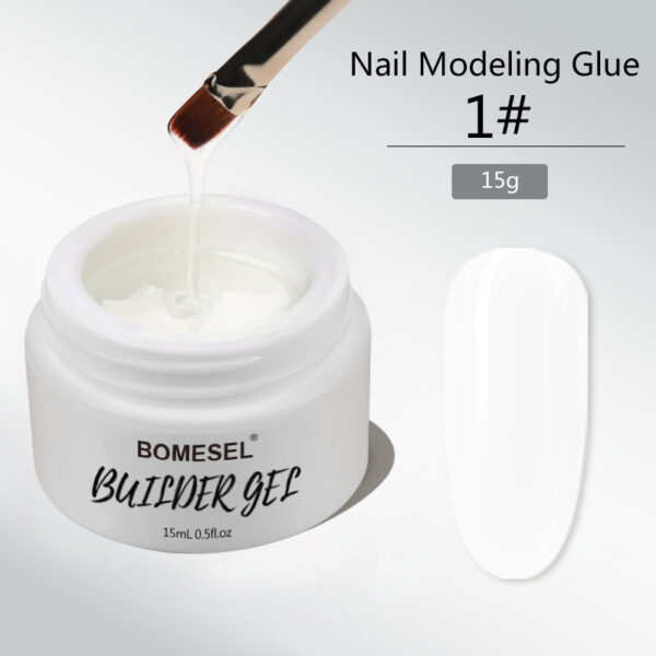 Builder gel nail polish white manufacturer modeling gel factory wholesale exporter1#