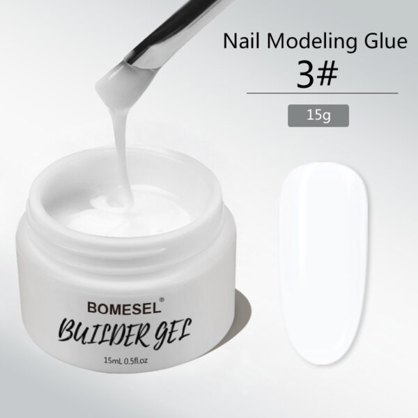 BIAB builder gel nail polish manufacturer 3#white structural gel exporter