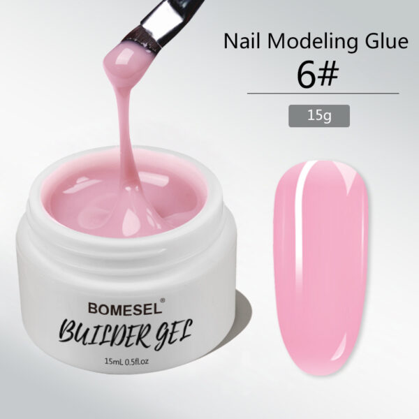 Builder gel nail polish manufacturer supplier 6#pink modeling gel factory wholesale