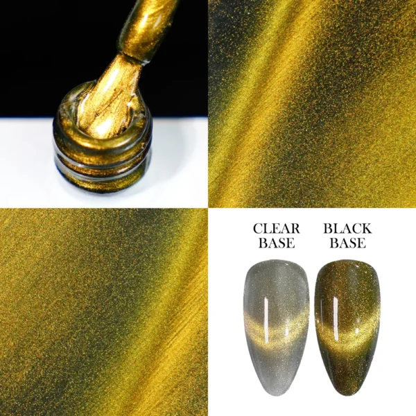 Cat eye gel nail polish Chinese factory supplier megnet gel bulk purchase1#Golden