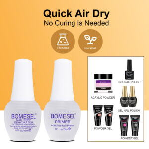 Best OEM ODM nail gel polish manufacturer Bomesel finger art calclum oil Chinese exporter nail prep dehydrator & acid-free primer gift box set factory wholesales nail glue adhesive suppliers premium