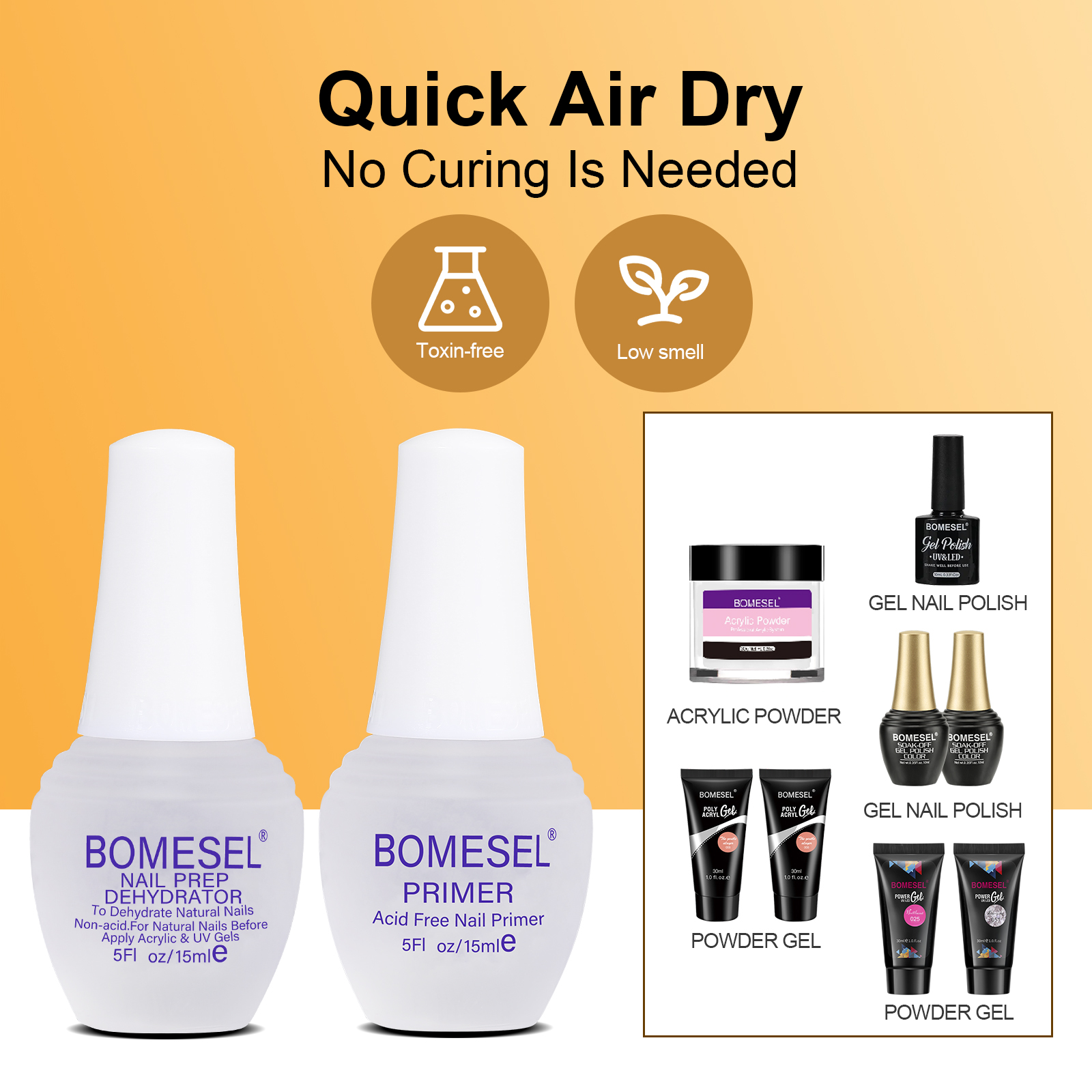 Best OEM ODM nail gel polish manufacturer Bomesel finger art calclum oil Chinese exporter nail prep dehydrator & acid-free primer gift box set factory wholesales nail glue adhesive suppliers premium