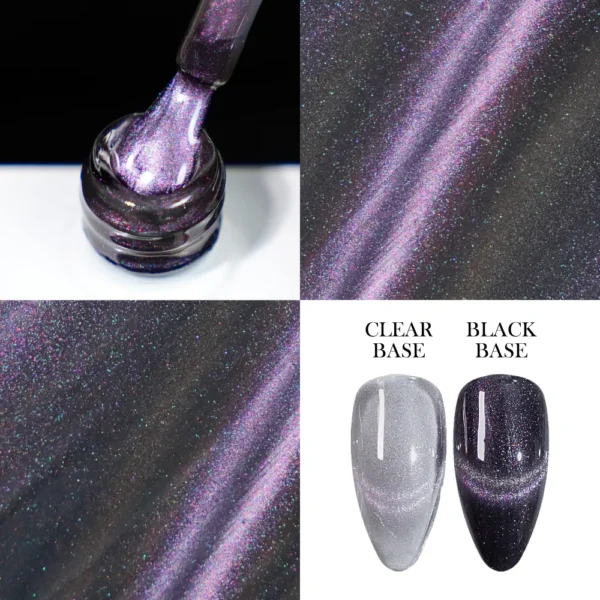 Cat eye gel nail polish manufacturer purple factory supplier megnet gel bulk
