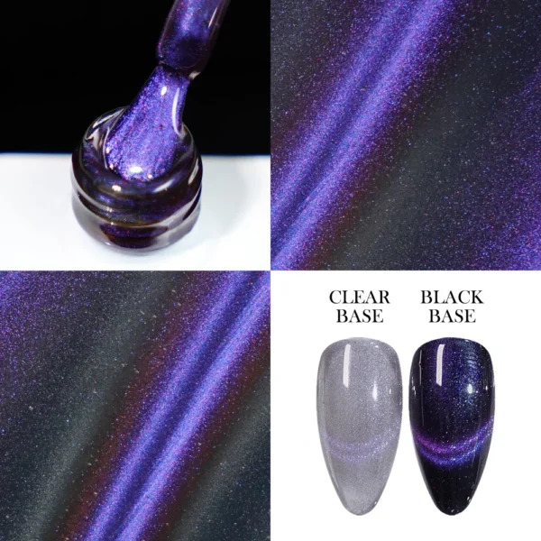 Cat eye gel nail polish manufacturer deep purple factory wholesale supplier megnet gel bulk