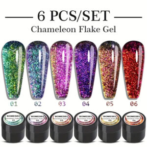 Glitter gel nail polish sets private label factory wholesale sparkle gel nail kit exporter
